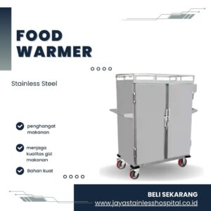 Food Warmer Trolley Stainless Steel – Pemanas Makanan