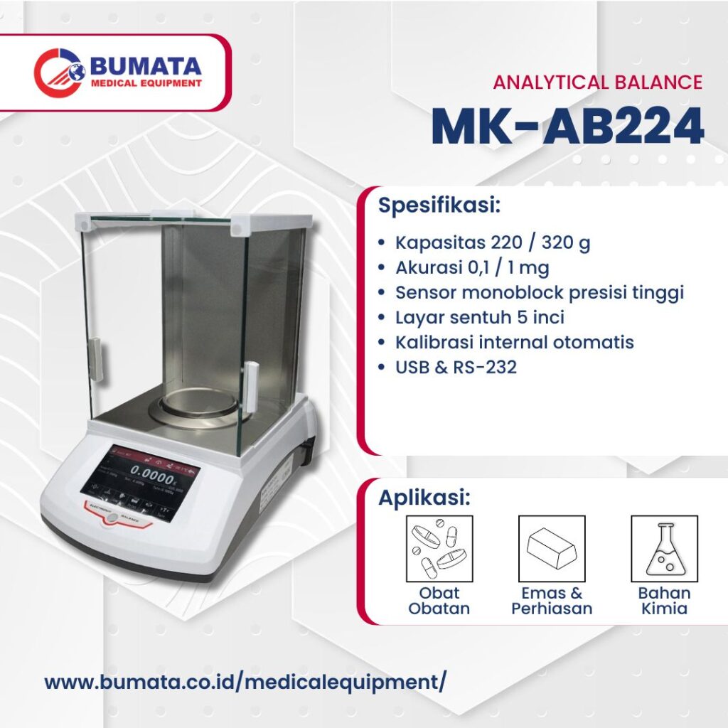 Mk Lab Balance Analytical Balance MK-AB224 - Bumata Medical Equipment