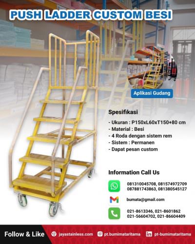 KATALOG - Push ladder custom besi finishing kuning
