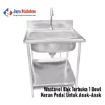 Wastavel-Bak-Terbuka-1-Bowl-Keran-Pedal-Untuk-Anak-Anak_9_11zon