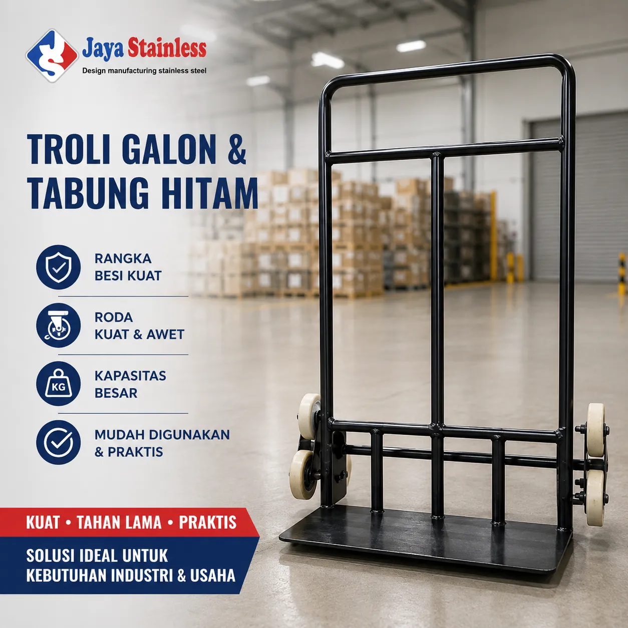 troli galon dan tabung hitam troli galon dan tabung hitam