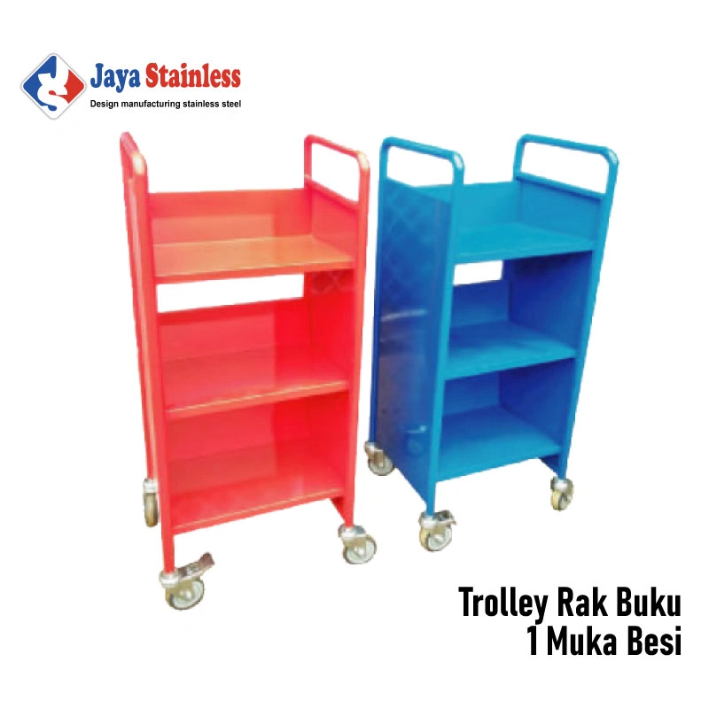 Trolley-Rak-buku-1-Muka-Besi