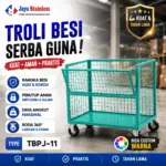 troli besi pintu swing tengah