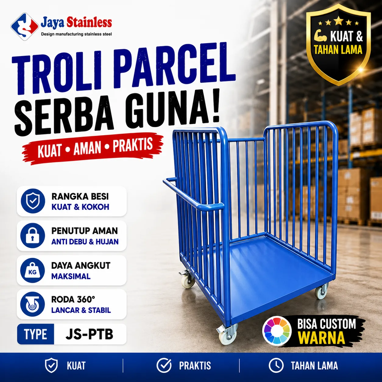 troli parcel besi_11zon troli parcel besi_11zon