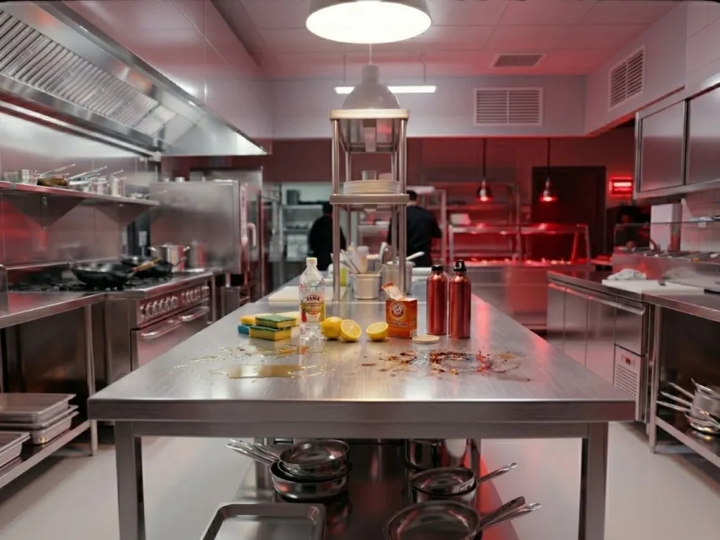 Cara Ampuh Hilangkan Noda di Meja Dapur Stainless Tanpa Goresan